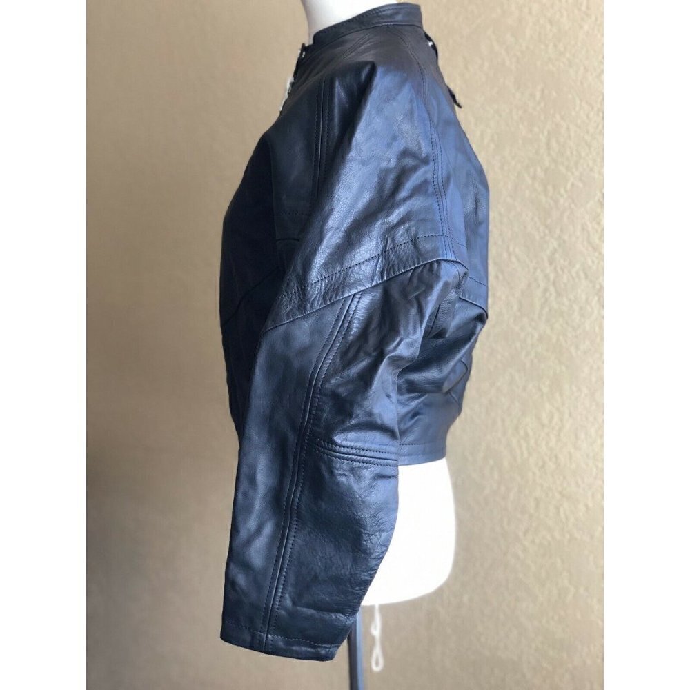 Diesel Womens L Tauri Cowhide Leather Jacket XS - Picture 7 of 12